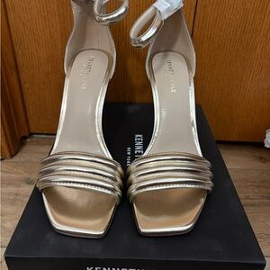 Kenneth Cole Women's Metallic Gold Heels
